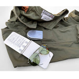 Mister Freedom® MECHANIC Utility Trousers, OG-107 cotton sateen - “Utility/map” pocket, left leg inseam, mid-calf.