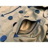 Mister Freedom® x Sugar Cane Barnstormer Coat - Black leather contrast pocket welt/pocket stops.