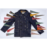 Mister Freedom® x Sugar Cane Peacoat "Okinawa" Denim - We revisited original mfsc 2008 denim P-Jacket (Peacoat), our take on vintage 10-button USN/USCG Peacoats