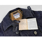Mister Freedom® x Sugar Cane Peacoat "Okinawa" Denim - Detachable chin strap