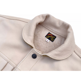 Ranch Blouse "Randall" Natural Veg-Tan Leather. Made In USA