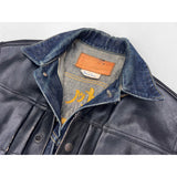 Ranch Blouse "Ringo" - Black Veg-Tan Leather