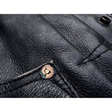 Ranch Blouse "Ringo" - Black Veg-Tan Leather