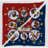Ranch Kerchief - "JV" - Navy
