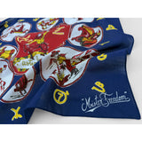 Ranch Kerchief - "JV" - Navy