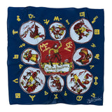 Ranch Kerchief - "JV" - Navy | Mister Freedom® - Vintage Inspired Cowboy Bandana with 50s Western Flair