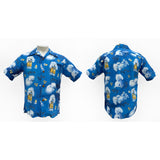 Rock 'n' Roll Shirt "The Joe Greene" - Cerulean