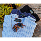 Terrence Cashmere Sweater - Ice Blu