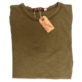 Mister Freedom® STANLEY T-shirt JUNGLE GREEN, vintage inspired tubular knit jersey tee, available in Small, Medium, Large, X-Large, made in USA
