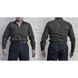 Nixon Shirt - Black Double "Calico" Twill - Warehouse