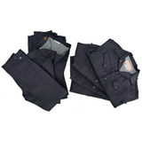 Cowboy Jacket - NOS Black Coated Denim - Warehouse - Size XS