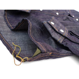 Appaloosa Shirt - NOS HBT Stripe Denim - Detail