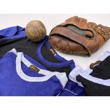 Mister Freedom® BALL tee is inspired by vintage 1960′s-70′s baseball tees. Made in USA from 100% cotton light-weight slubby tubular jersey knit.