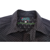 Nixon Shirt - Black Double "Calico" Twill - Warehouse