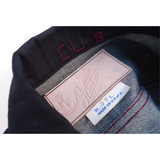 Cowboy Jacket - NOS Black Coated Denim - Warehouse - Size XS