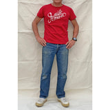 Mister Freedom® SHOP TEE "MF Signature", screen-printed with vintage-inspired graphics on 1940s and 1950s style t-shirts, made in USA