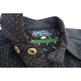 Nixon Shirt - Black Double "Calico" Twill - Warehouse