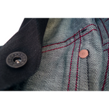 Cowboy Jacket - NOS Black Coated Denim - Warehouse - Size XS