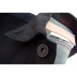 Cowboy Jacket - NOS Black Coated Denim - Warehouse - Size XS