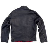 Bronco Champ black veg tan leather one piece back