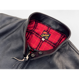 Bronco Champ throat latch with snap buttons