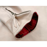 Bronco Champ sleeve cinching zipper with leather trim