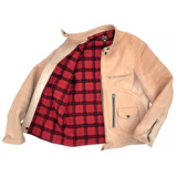 Bronco Champ natural leather and cotton lining