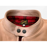 Mister Freedom® branded snap buttons on throat latch
