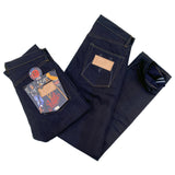 Mister Freedom® Californian Lot.674 Jeans in Double Indigo made in USA using Japanese selvedge double indigo denim twill.