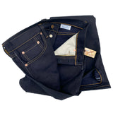 Mister Freedom® Californian Lot.674 Jeans in Double Indigo made in USA using Japanese selvedge double indigo denim twill.