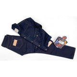 Mister Freedom® Californian Lot.674 Jeans in Double Indigo made in USA using Japanese selvedge double indigo denim twill.