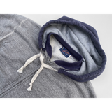The MF® CONTENDER Attached-Hood Zip-Front Sweatshirt, in all-cotton two-tone tubular fleeced jersey, is designed by Mister Freedom® in California, USA, and produced in Japan