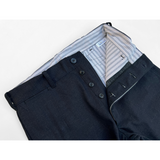 Continental Trousers with button fly and New Old Stock fabric waist band facing and pocket bags