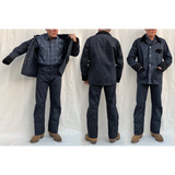 The "DESPERADO" Brush Coat is a Mister Freedom® pattern inspired by traditional western-wear “Brush Jacket”, barn coats, and military utility jackets. Made in USA.