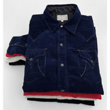 Mister Freedom® FW2022 Dude Rancher Shirts in Corduroy, indigo, red, off-white and black