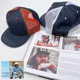 Snapback Cap 5P Type II - NOS Selvedge Denim Orange Mesh