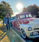 Lifestyle shot. Christophe wearing the Maverick Combo Jacket. 