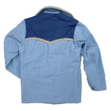 Western Yoke on Maverick Jacket with contrasting Malibu and Ice-Blu Denim