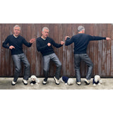 Fit images of Christophe Loiron wearing the size Medium Terrence Cashmere Sweater featuring "The Joe Greene"