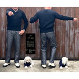 Fit image of Christophe Loiron in the Terrence Cashmere Sweater size M with First Mate "The Joe Greene"