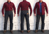 Nixon Shirt - Red Printed Plaid Corduroy