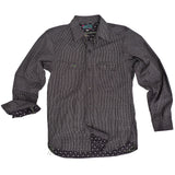 Nixon Shirt - Black Double "Calico" Twill - Warehouse