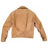 Ranch Blouse "Randall" Natural Veg-Tan Leather. Made In USA