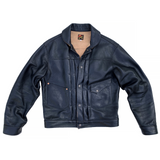 Ranch Blouse "Ringo" Black Veg-Tan Leather. Made in USA