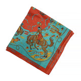 Mister Freedom® Ranch Kerchief selvedge bandana featuring vintage-inspired 1950s-60s dude ranch cowboy/western artwork.