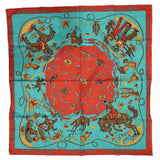 Mister Freedom® Ranch Kerchief selvedge bandana featuring vintage-inspired 1950s-60s dude ranch cowboy/western artwork.