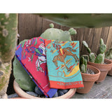 Mister Freedom® Ranch Kerchief selvedge bandana featuring vintage-inspired 1950s-60s dude ranch cowboy/western artwork.