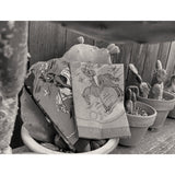 Mister Freedom® Ranch Kerchief selvedge bandana featuring vintage-inspired 1950s-60s dude ranch cowboy/western artwork.