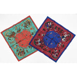 Mister Freedom® Ranch Kerchief selvedge bandana featuring vintage-inspired 1950s-60s dude ranch cowboy/western artwork.