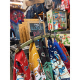 Mister Freedom® Ranch Kerchief selvedge bandana featuring vintage-inspired 1950s-60s dude ranch cowboy/western artwork.